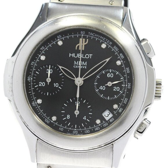 HUBLOT MDM elegant Chronograph 8P diamond Automatic Men's Watch_834215 - Picture 1 of 6